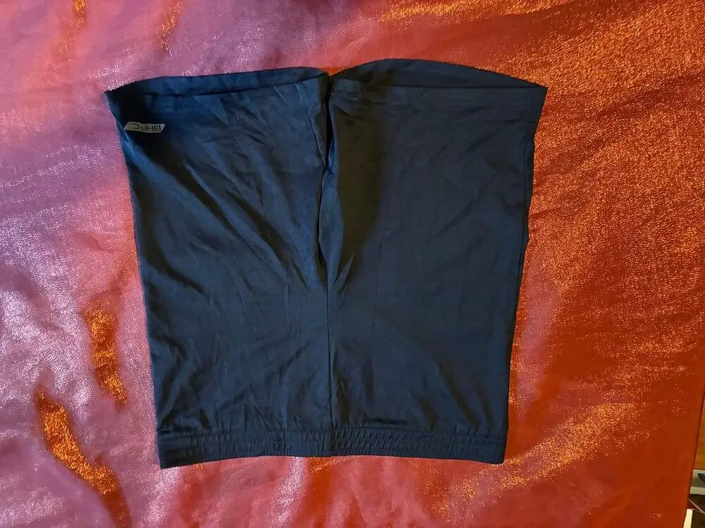 Beverly Hills Polo Club Skirt Womens L Black Elastic Waist Stretch Tube Skirt